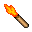a lit torch