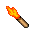 a lit torch