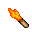 a lit torch