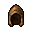 a leather helmet