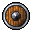 a wooden shield