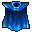 a blue robe