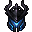 a blue helmet