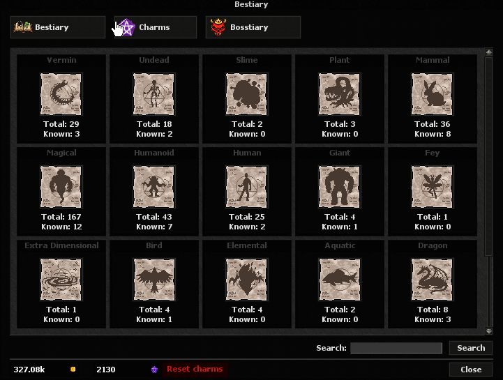 Bestiary & Charms